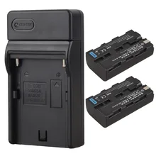 Cheap price High Quality 2x 2600mAh NP-F550 NP-F570 NP F550 NP F570 Digital Camera Battery + USB Charger for Sony NP-F550 NP-F570 Battery