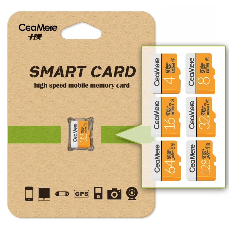 CeaMere карта памяти 256 ГБ 128 Гб 64 U3 UHS 3 32 Micro sd класс 10 1 флэш Microsd TF/SD карты для
