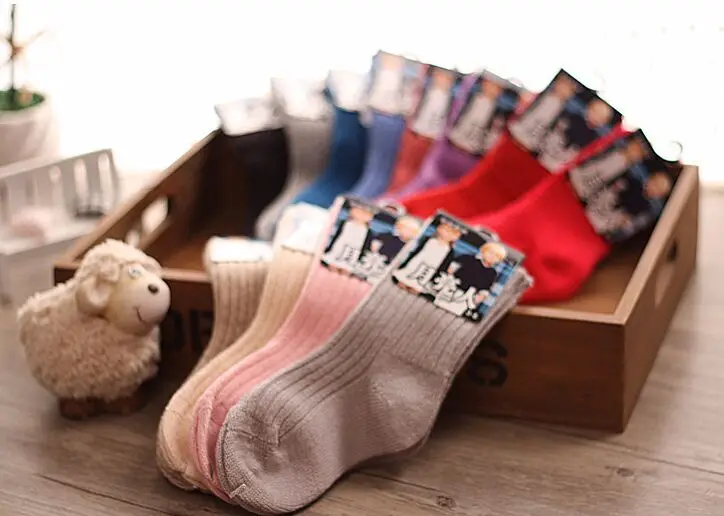 3 пар/лот, зимние детские толстые шерстяные носки теплая шерсть детские носки для малышей одноцветные носки для мальчиков и девочек от 1 до 3 лет