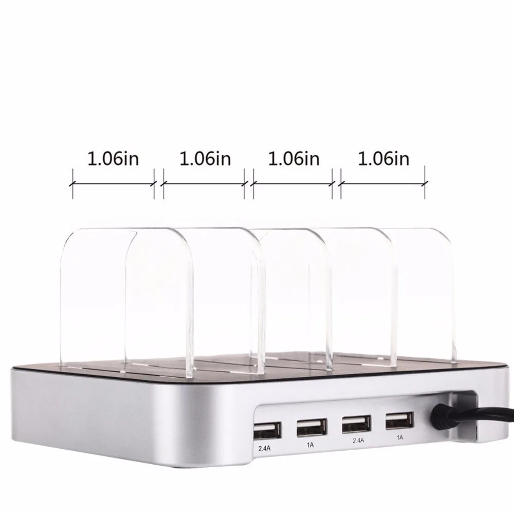 4 ميناء USB شحن نقل محطة جدار شاحن 5 V 2A 1A سريعة محول لسامسونج هواوي اللوحي ل فون باد 4 ميناء USB شحن نقل محطة جدار شاحن 5 V 2A 1A سريعة محول لسامسونج هواوي اللوحي ل فون باد