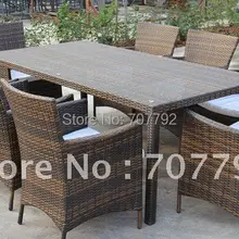 Горячая Распродажа круглый открытый сад компактный ротанговый открытый набор