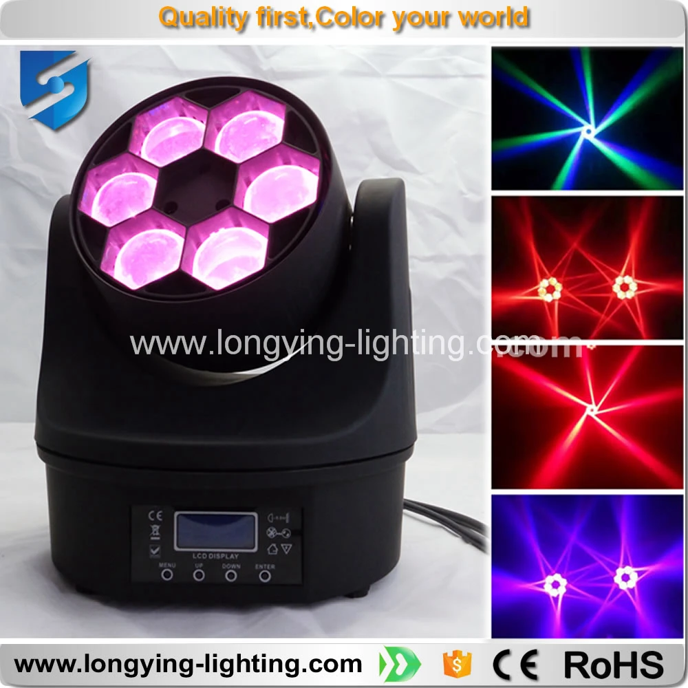 Бесплатная доставка 8 шт./лот 6*15 Вт rgbw 4 в 1 led пчелы этап луч света перемещение