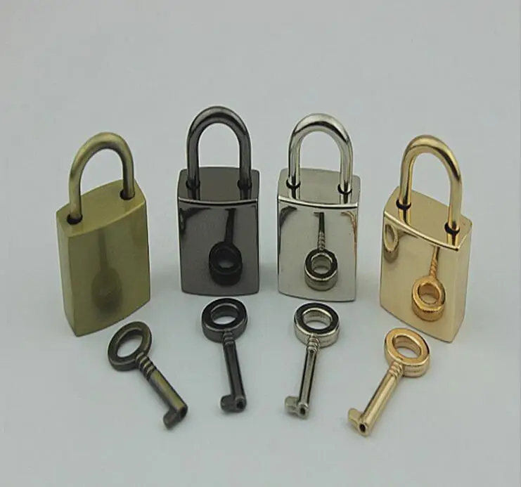(10 PCS / lot) luggage handbags metal decorative padlock hardware