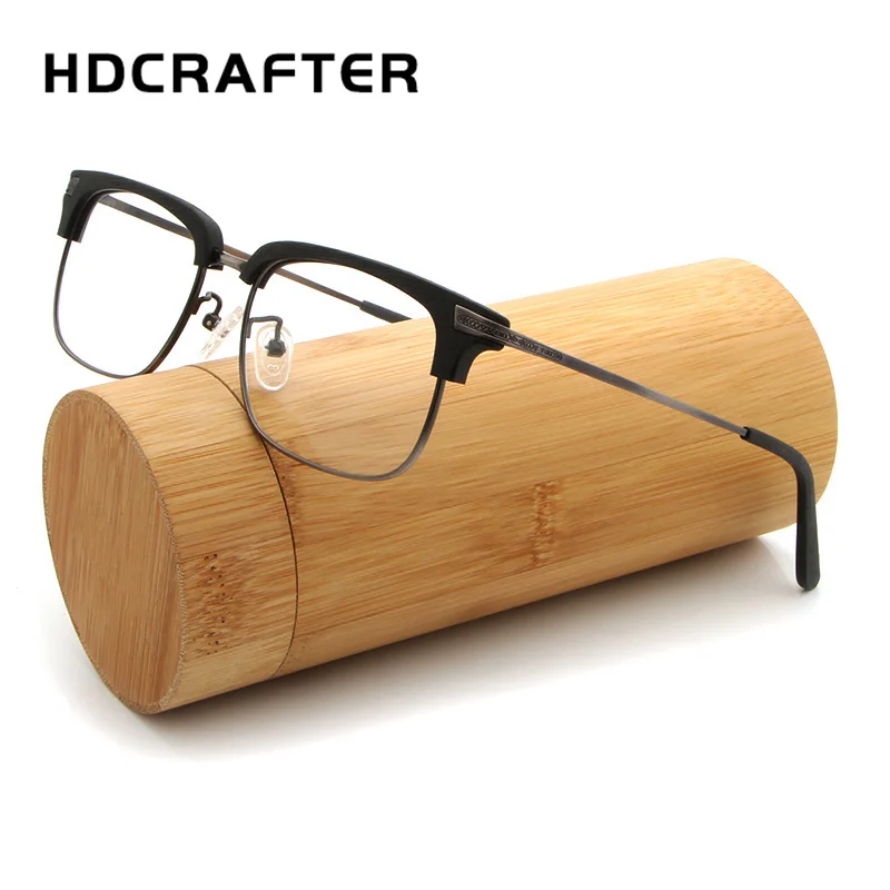 HDCRAFTER деревянная оправа для очков в стиле ретро с прозрачными линзами женщин и