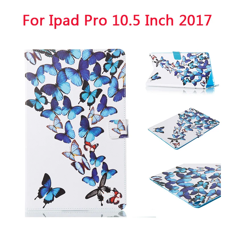 Для ipad pro 10 5 дюймов Чехол из искусственной кожи с принтом для &quotipad откидная