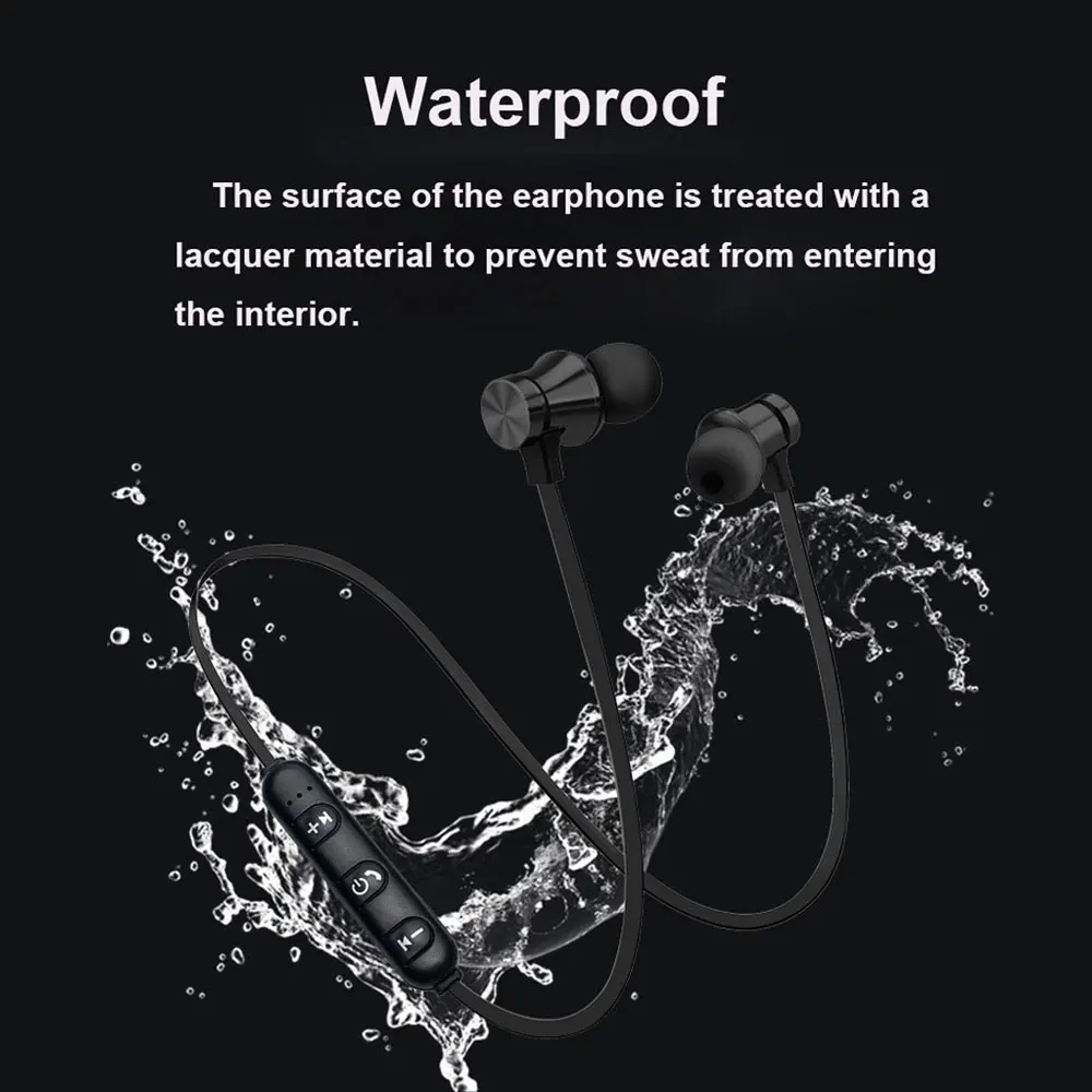 Yubeter ワイヤレスイヤホン Bluetooth インナーイヤースポーツネックバンドワイヤレスヘッドセット Sweatproof ノイズリダクションイヤホン内蔵マイク Bluetooth Earphones Headphones Aliexpress