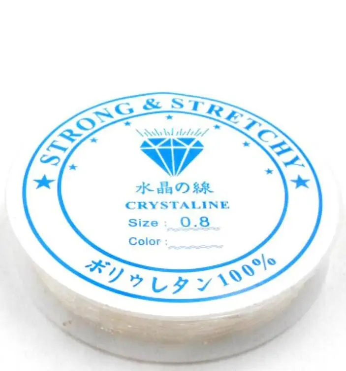 

new 1Roll 0.5-1.0MM AA+ Quality Transparent clear Strong Stretchy Elastic Rope Transparent String Cord Beading Bracelet/Neckla
