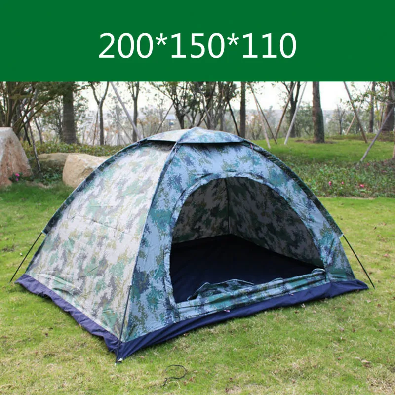 

200*150*110 2 People Single-layer Camouflage Tent Outdoor Camping Rainproof UV Tent Army Green Camo Digital Camo Freeshipping