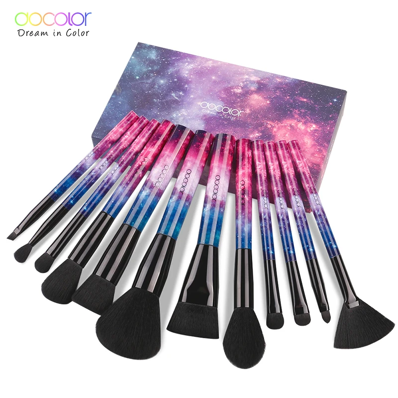 

12 Pcs Professional Makeup Brushes Premium Synthetic Kabuki Makeup Brush Set Foundation Blending Blush Eyeshadow Brushes
