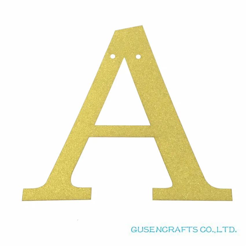 Birthday Streamers Birthday Banner Party Decorations 1pcs/lot Personalized Hanging Glitter Gold Paper Letter Number Banners Garlands