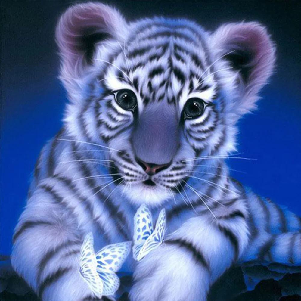 

Diy Diamond Painting Cross Stitch Full Diamond Embroidery Tiger 3D Diamond Mosaic Pattern Rhinestone Pasted Needlework Resin