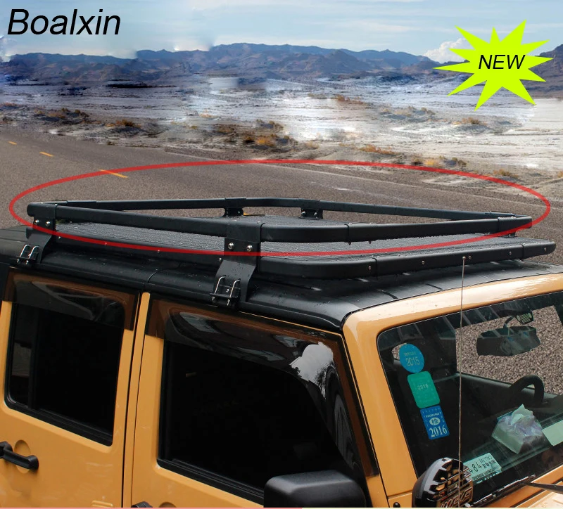 Bolaxin автомобиль-Стайлинг алюминиевый сплав стойка для багажника на крыше поперечные бары багаж/багаж Перевозчик карго хранения рамка коробка для Вранглер