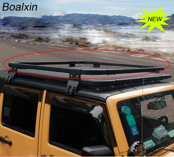 

New Bolaxin Car-styling Aluminum Alloy Roof Rack Rail Cross Bars Luggage /bagage Carrier Cargo Storage Frame Box for Wrangler