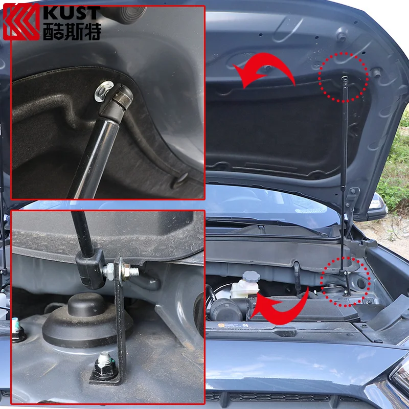 Для Hyundai IX35 2018 2 шт./компл. переделка передняя крышка капота двигателя