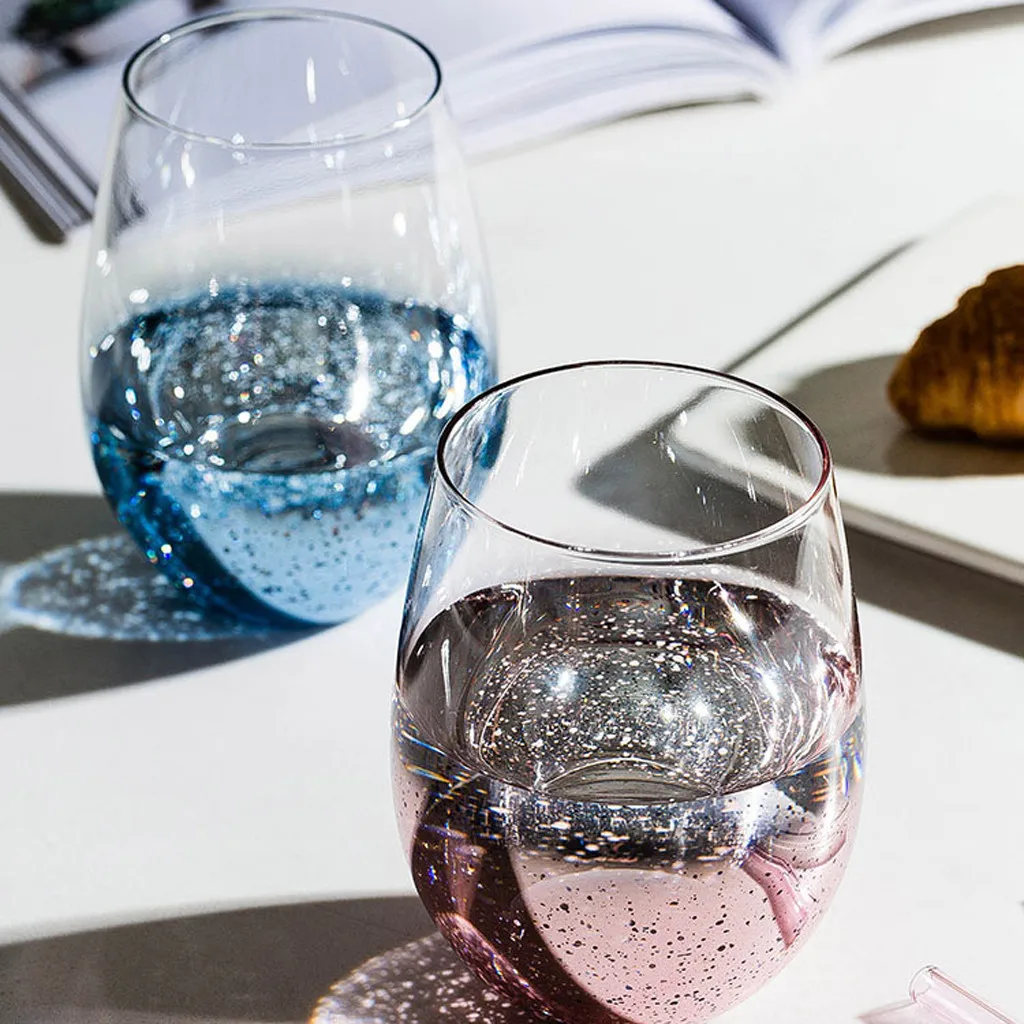 Скандинавская прозрачная стеклянная термоустойчивая чашка для пива, двойная Радужная кофейная чашка, стеклянная чайная чашка, посуда для напитков