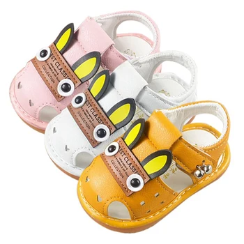 

Summer Baby Shoes First Walkers Baby Girl Hollow Soft-Soled Princess crib shoes Cute Cartoon PU Leature sneakers Prewalkers