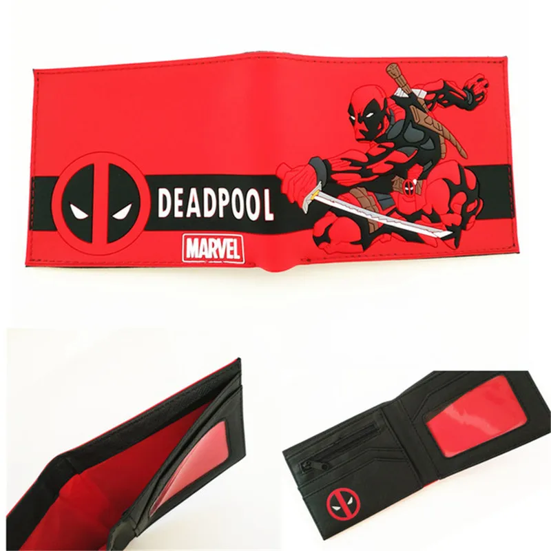 Новое поступление Marvel дизайн Deadpool кошельки мультфильм аниме Dead Pool Сумка Кошелек складной держатель для карт кошельки короткий кошелек