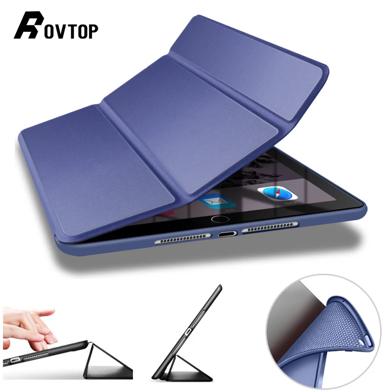 

Rovtop Case For IPad Air 2 3 9.7 Pro 10.5 Case Cover For IPad Air 2 1 2018 2017 2019 Soft Silicone PU Leather Cover Auto Sleep