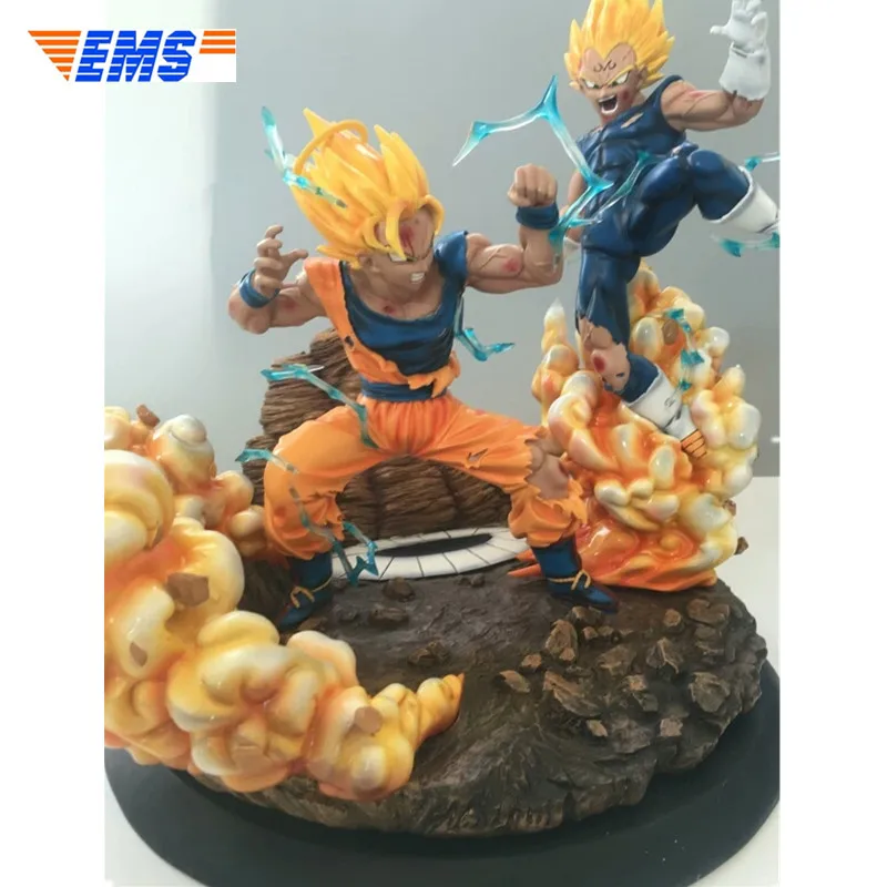Статуя аниме Dragon Ball Z Super Saiyan Son Goku VS Vegeta 1/6 GK полноразмерный портрет полимерная