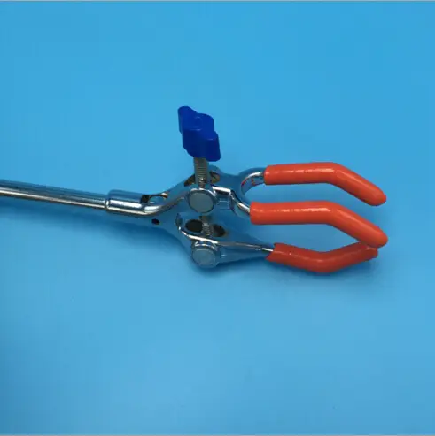 Laboratory Clamp Stainless Steel 3 Finger Clip Clamps Rubber Coated Prong Jaws Laboratory Clamp Stainless Steel 3 Finger Clip Clamps Rubber Coated Prong Jaws