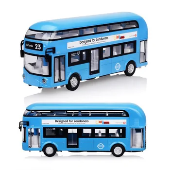 

Alloy toy whispered back to the bus model toy children's gifts to improve coordination
