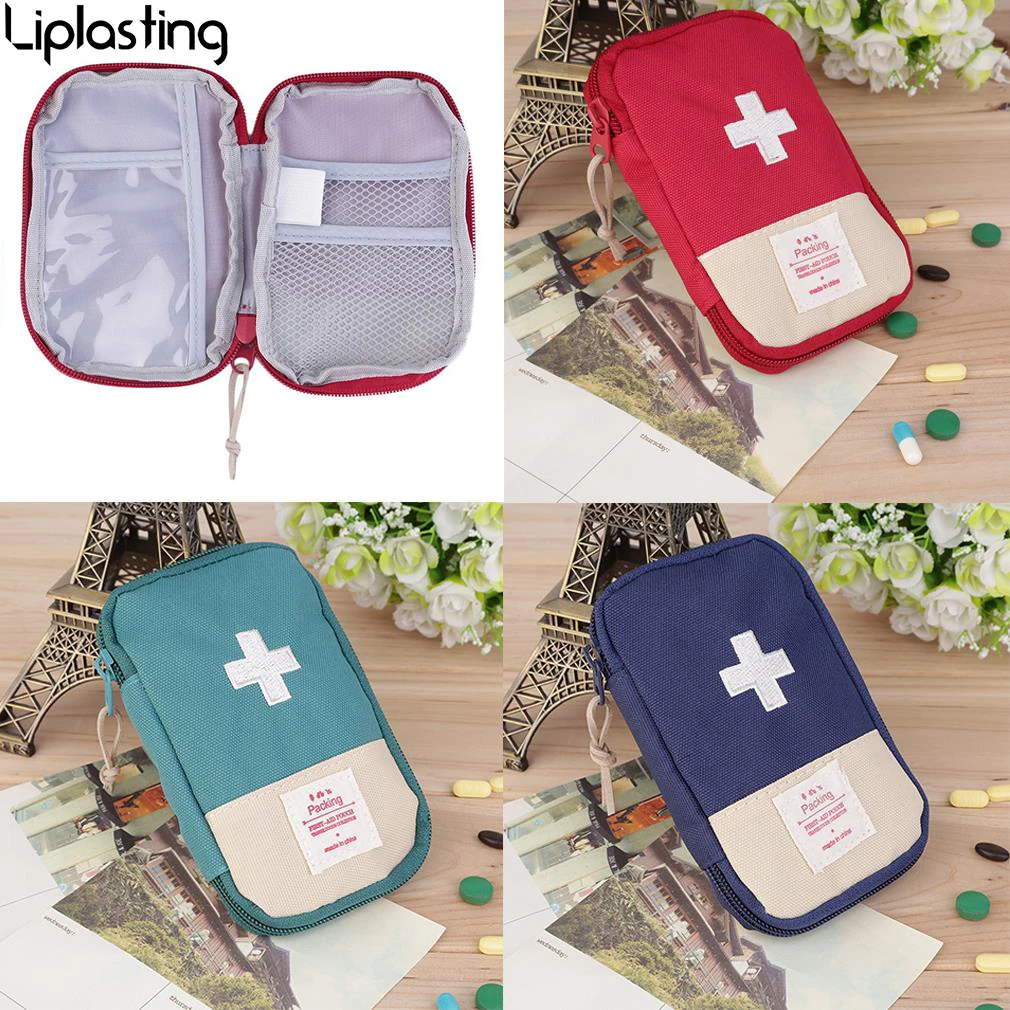 

Dropship Outdoor First Aid Kit Bag Portable Travel Medicine Package Emergency Kit Bags Small Medicine Divider Storage Organizer