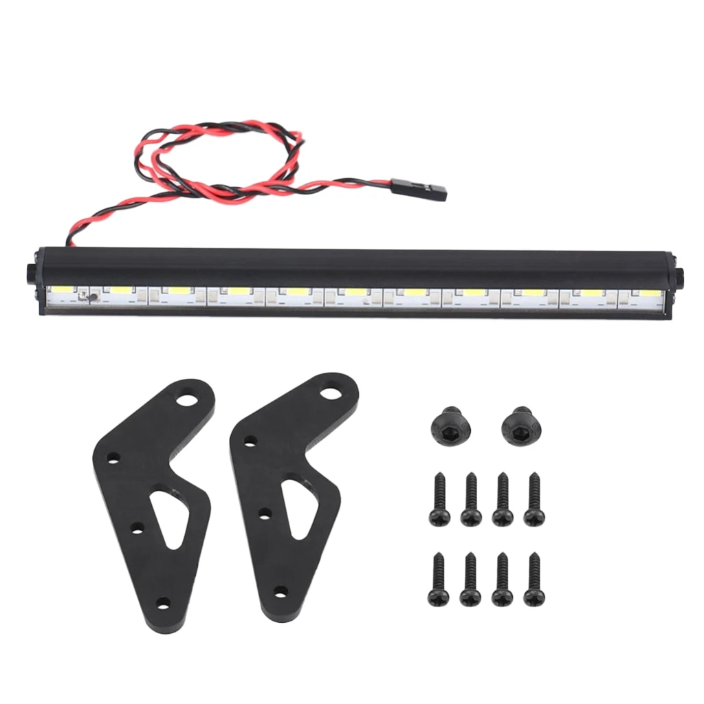 RC Car Roof LED Light Bar 11 LED Light Bar Bright Lamp RC Accessories for 110 RC Crawler Truck Remote Control Parts