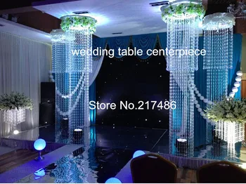 

only for hangging no stand including .new Crystal beads wedding chandelier wedding dcoration