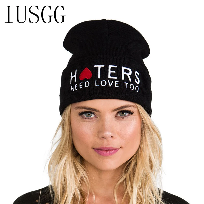 

HTERS Hiphop Fashion Letter Hats Gorros Bonnets Cocain & Caviar Winter Cap Women Men Skullies Beanie Female Knitted Hat Toucas