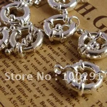 200 шт 22 мм светлое серебро ювелирные изделия Весна из ожерелья с застежкой и браслета крючки