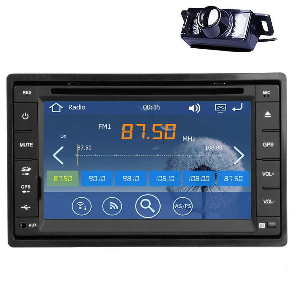 Sale Music DVD Player 6.2" Movie GPS Radio MP3 Car Stereo Autoradio Accessory Sub Video 2 din RDS Head Unit Map+CAM+3G 14
