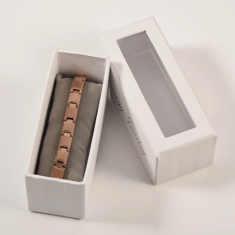 Вольфрамовый браслет Wollet Jewerly 99.999% из нержавеющей стали 316L розовое золото
