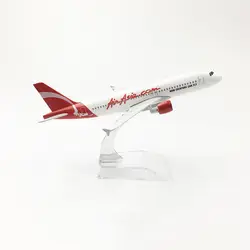 1/400 масштаб сплава самолета Airbus A320 Air Aisa 16 см сплава самолета Модель игрушки Для детей подарок для коллекции