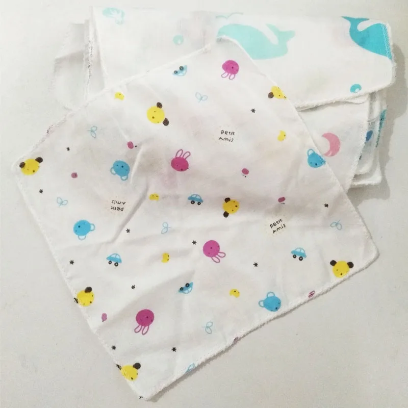 

20x20CM 3pcs/lot Newborn Baby Bibs Cotton Bandana Sweat Handkerchief Baby Feeding Spit Milk Mouth Scarf Kid Wipe Baby Towel