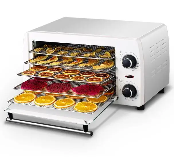 

New 5 Tray Stainless Steel Fruit Dehydrator Vegetable Herb Meat Drying Machine Snacks Food Dryer