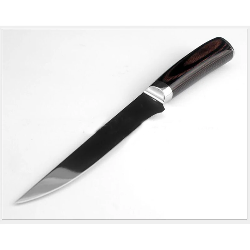 Нож для овощей, нож шеф-повара 7CR17 из нержавеющей стали, имитация дамасской стали, многоразмерные типы