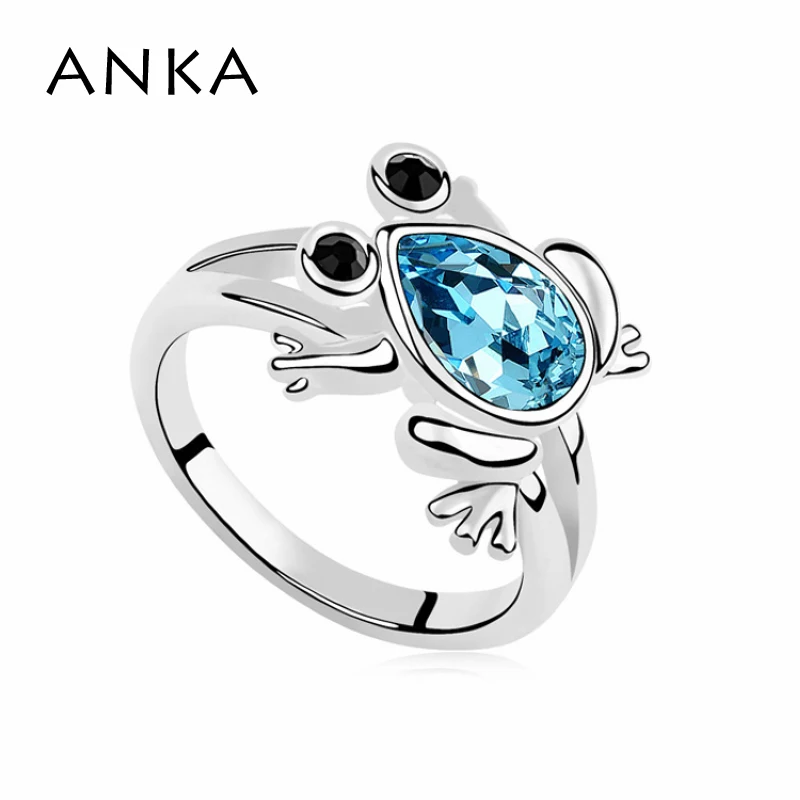 

ANKA Special Offer For Frog Ring Crystals from Austria Crystal Animal Fine Jewelry Free Shipping #97886