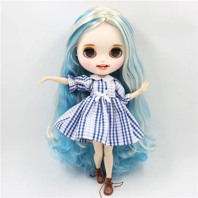 ICY factory шарнирная кукла blyth toy индивидуальные лицо с зубами белая кожа сустава тела пользовательские куклы 30 см - Цвет: doll clothes shoes