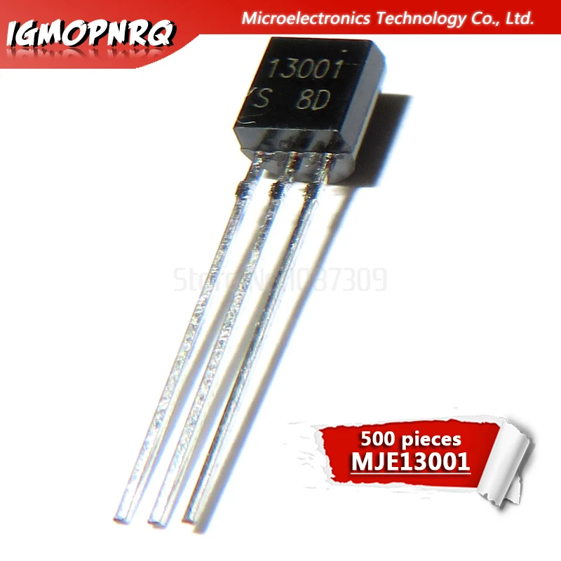 500 шт. Бесплатная доставка MJE13001 13001 TO-92 600V 200MA Силовые транзисторы NPN новый
