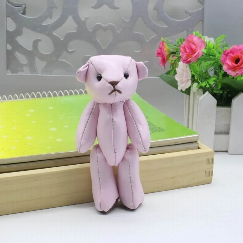 11cm leather teddy bear 10