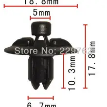 100 шт. нажимные фиксаторы Крепеж Авто пластиковый зажим пластиковые зажимы для Toyota автомобильные клипсы пластиковый зажим