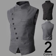 Neue Ankunft 2016 Herbst Britischen Männer Weste Mann Kleine Weste Slim Fit Business Westen Männlichen Mode Weste Plus Größe