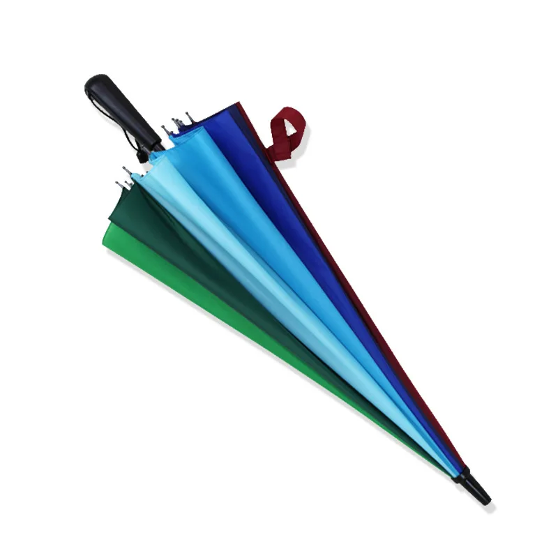 YADA 16K Rainbow Large Women Umbrella Long-handle Automatic Umbrellas For Men Strong Rainproof Parasol Rain Sun Umbrella YD124