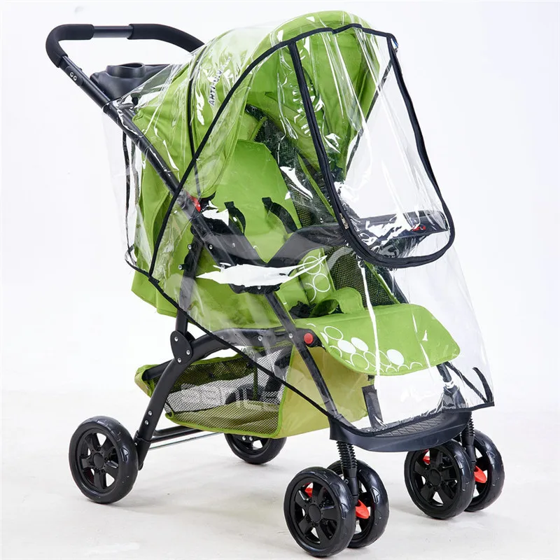 2017 New High Landscape Baby Carriage Zipper Rain Cover Baby Trolley