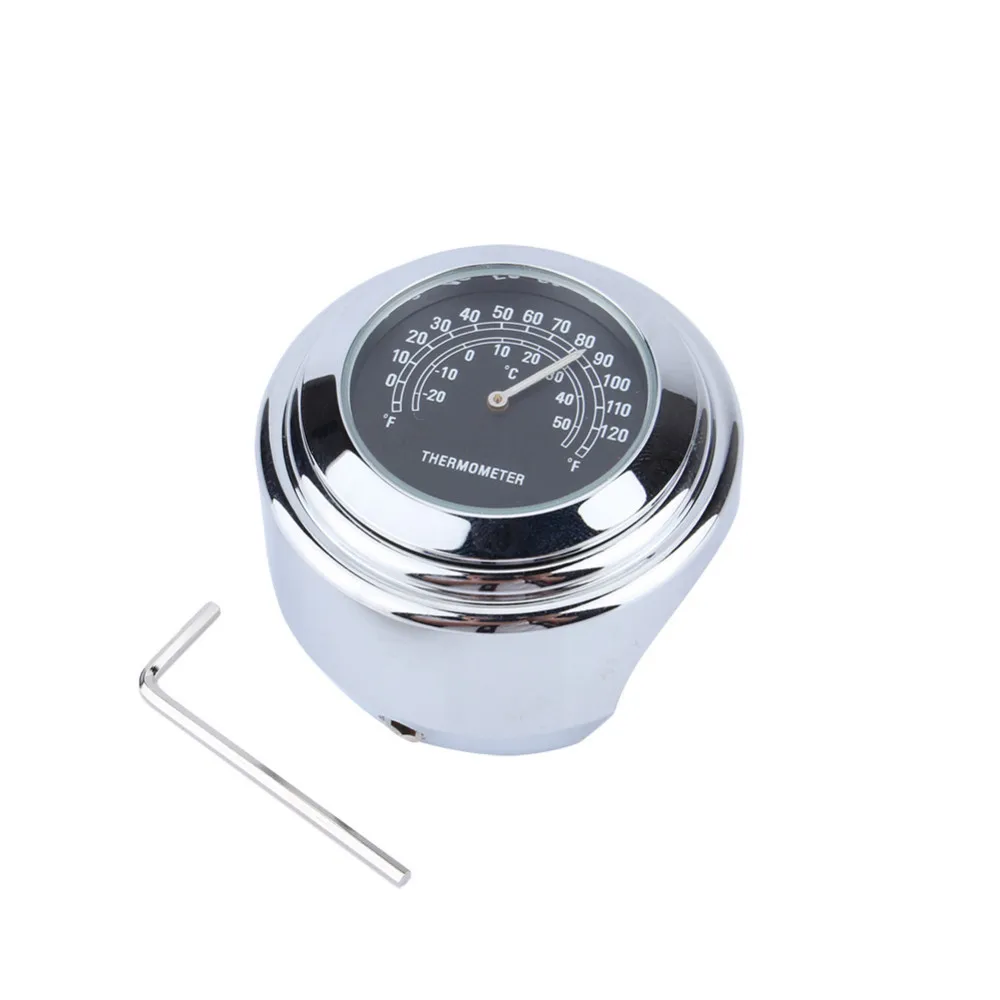 

Motorcycle Bikes Handlebar Mount Thermometer Temp Gauge 7/8''1'' Bar Accessory Waterproof Aluminum Alloy Universal