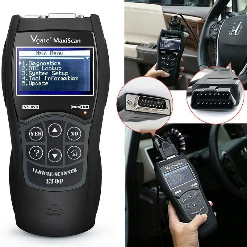 

Vgate VS890 OBD2 Scanner VS-890 OBDII Code Reader Support OBD OBDII CAN Protocols 13 Languages Better ELM327 AD310