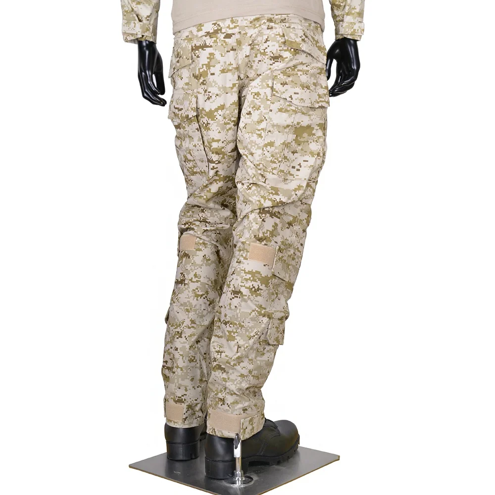 CQC Тактический Airsoft Армия Combat Uniform BDU рубашки и брюки набор Gen2 камуфляж Открытый Пейнтбол Охота Digi-Desert