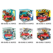 Создатель небольшой комнаты будущее dreamer building block художник ученый музыкант доктор астронавт racer цифры кирпич игрушки коллекция