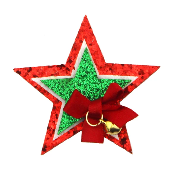 Новая Рождественская звезда-на низком ходу для женщин задней части фетровая аппликация для украшения ремесла - Цвет: green
