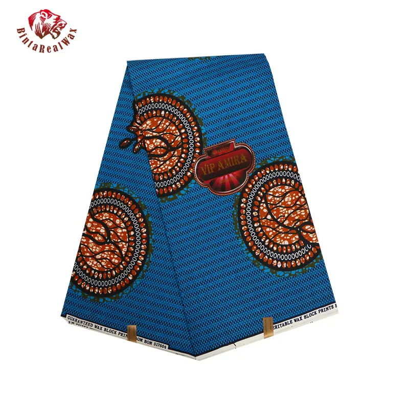 discount fashion Polyester Wax Prints Fabric 2019 Ankara Binta Real  Wax High Quality African Fabric for Party Dress PL655